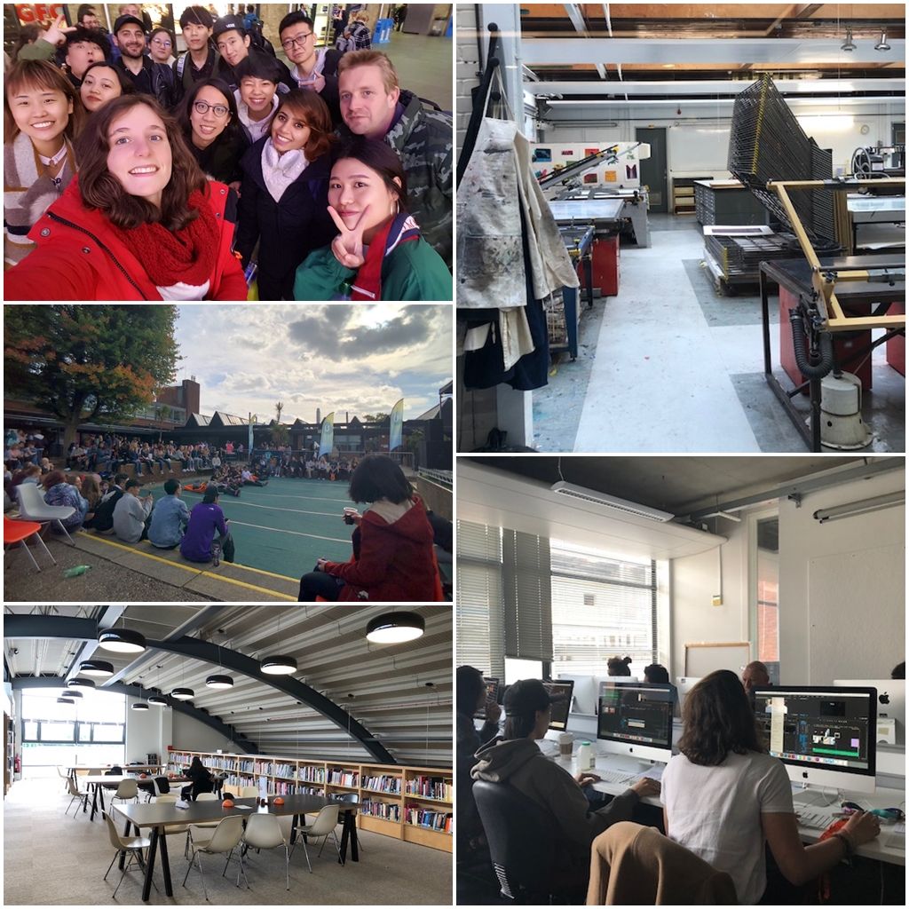 鍾同學在 UCA MA Filmmaking 學校生活