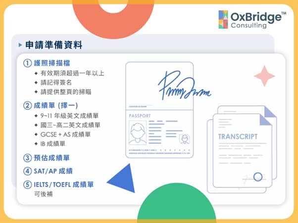 文件準備，提早開始