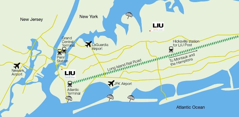 Long Island University 長島大學地理位置