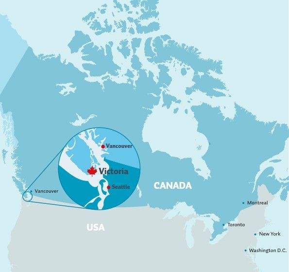 Royal Roads University 皇家大學地理位置