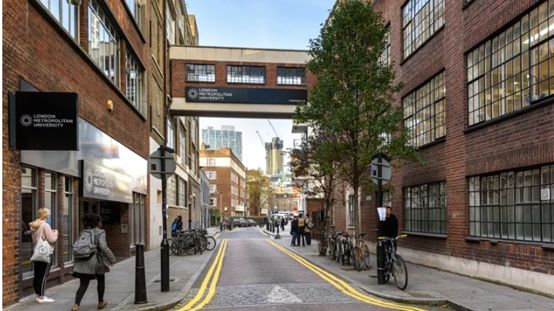 英國倫敦市中心的 London Metropolitan University是一所把倫敦變成設計教室的大學
